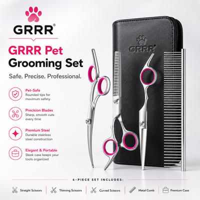 Professional Dog Grooming Scissors Set