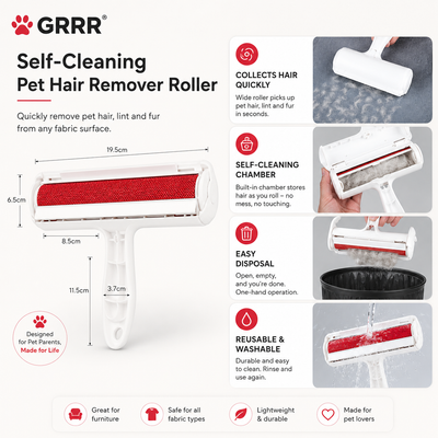Reusable Pet Hair Roller