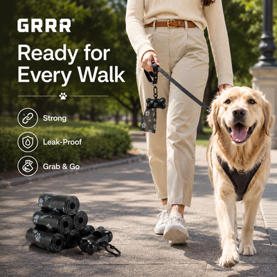 Dog Waste Bags with Dispenser