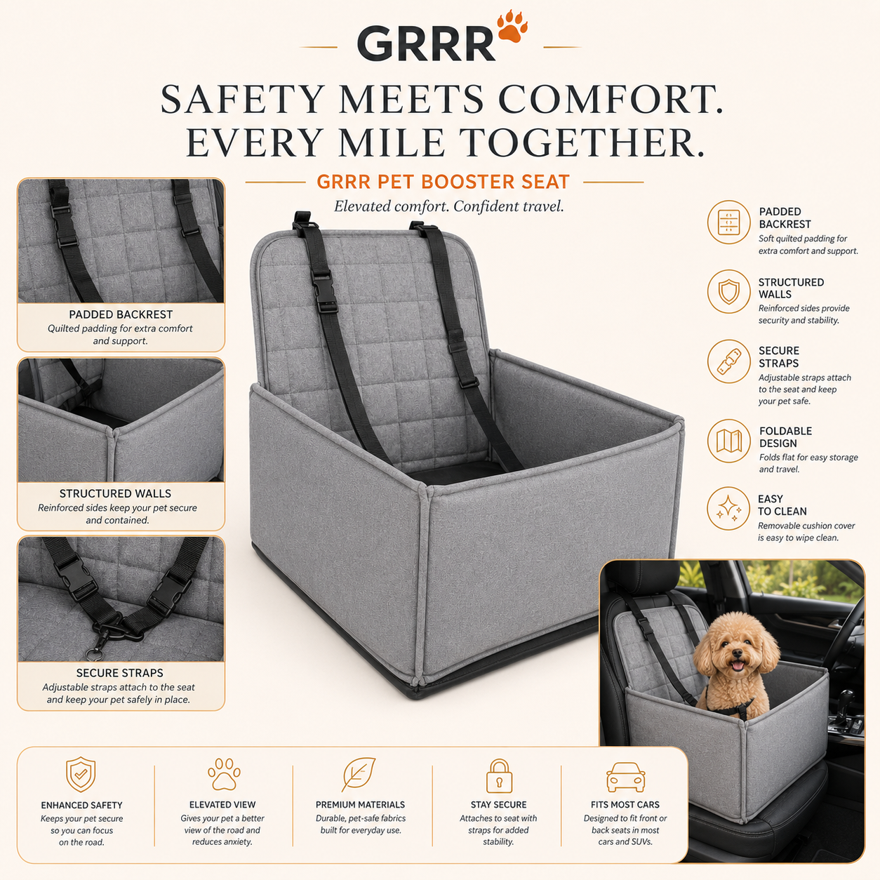 Dog Car Booster Seat