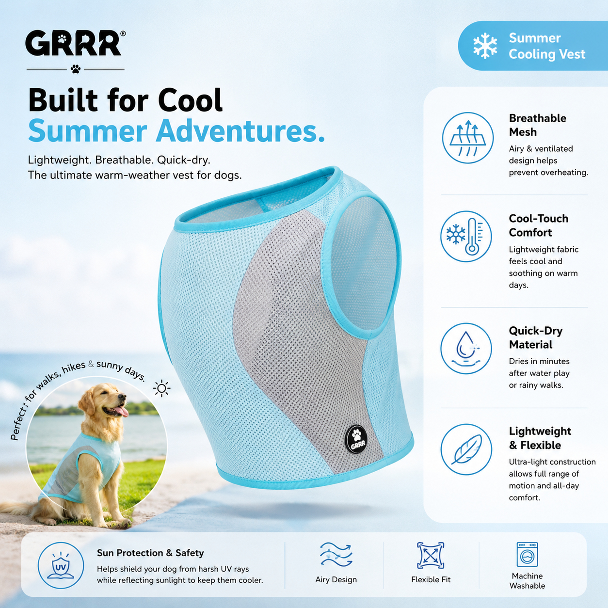 GRRR Summer Cooling Vest